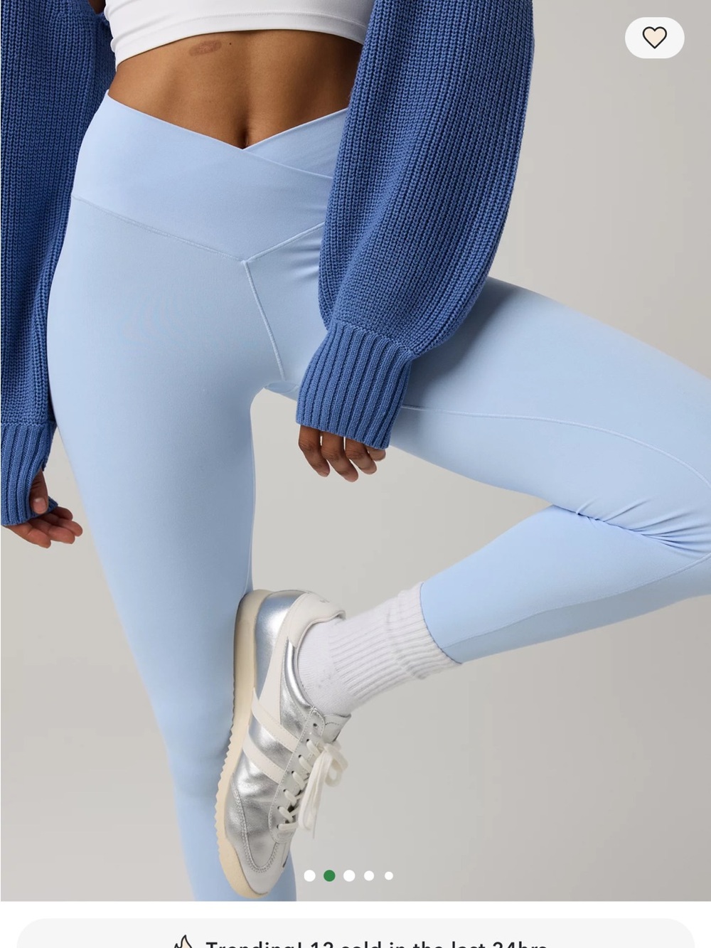Aerie Light Blue V-Waist High-Rise Leggings